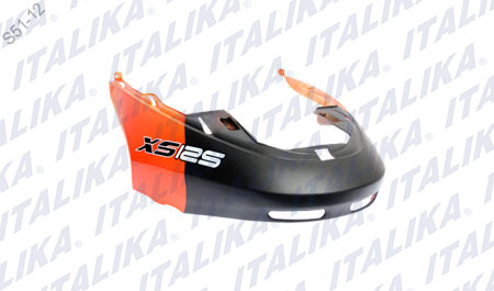 CUBIERTA FRONTAL INF NARANJA XS125