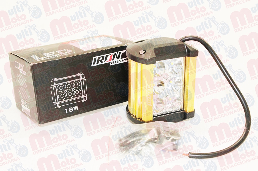 FARO AUXILIAR HYPER LEDS IR-1810 8-80V 18W 6000K 1200LM DORADO