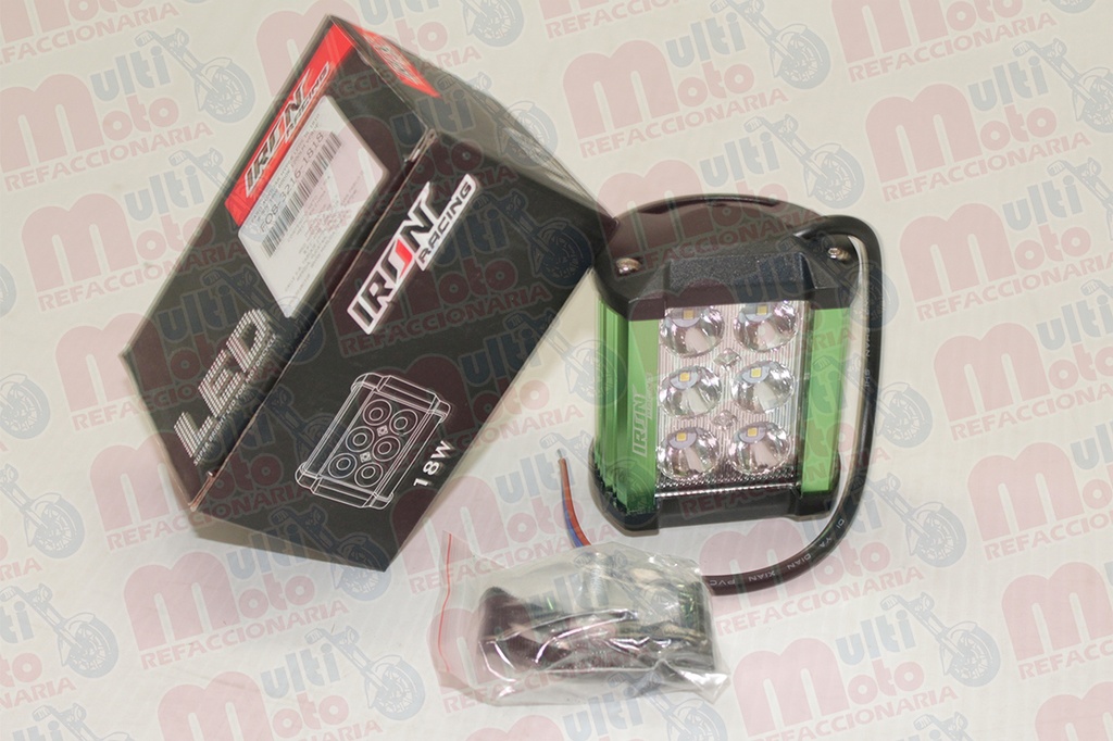 FARO AUXILIAR HYPER LEDS IR-1810 8-80V 18W 6000K 1200LM VERDE