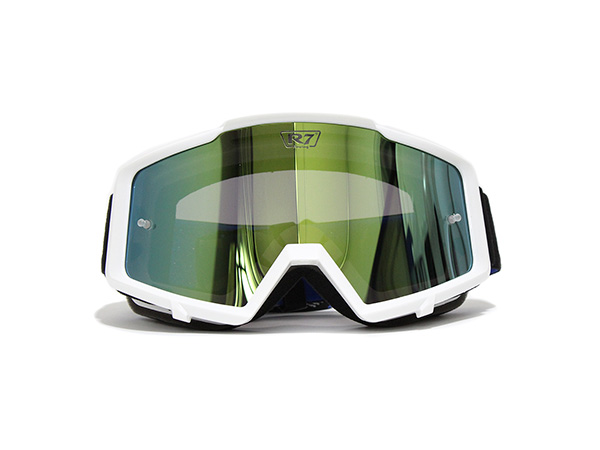 GOGGLE R7 RACING YH-138B BLANCO MICA ORO