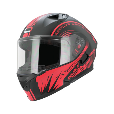 CASCO RODA RUSH ROJO MATE CERTIFIED XL ABATIBLE SVS