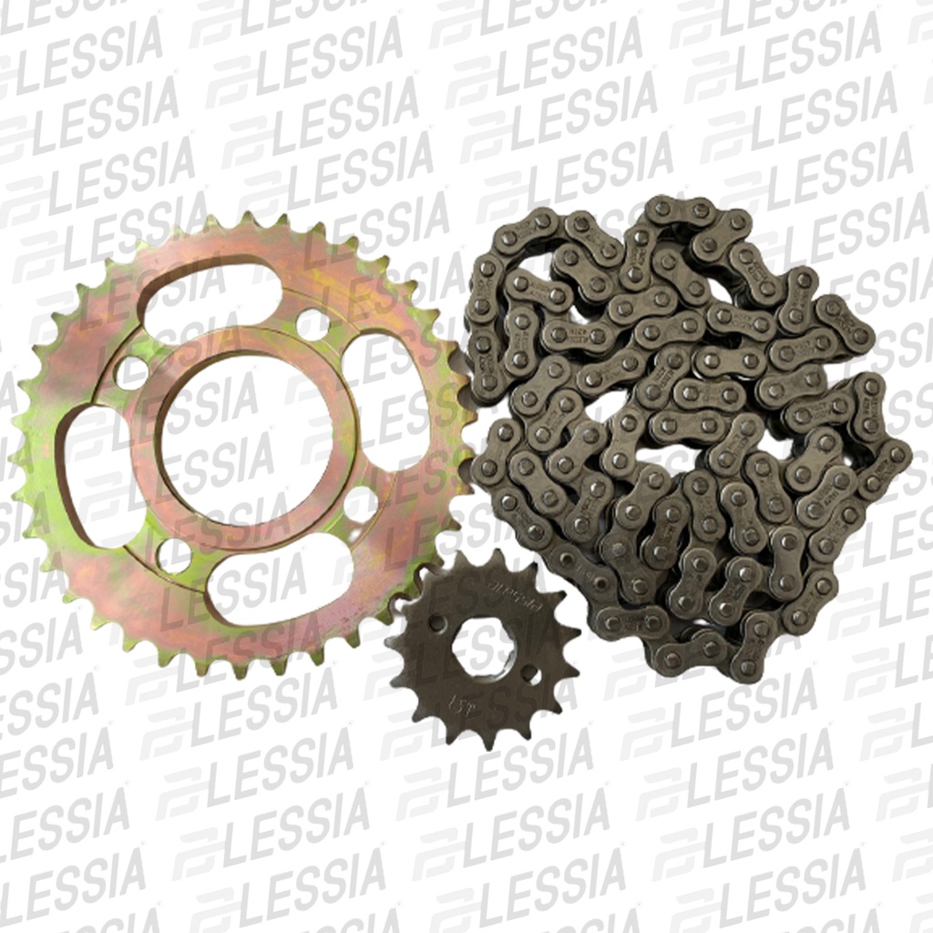 KIT DE SPROCKET IRON BOX  CADENA REFORZADA 520H-102L SPROCKET 42T/13T DT-125DEL/DT-150/FT-150GR/FT-125