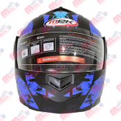 CASCO ABATIBLE AZUL MATTE/NEGRO MATTE