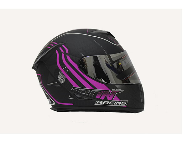 CASCO CERRADO IRON RACING IR-311 DOT MICA IRIDIUM ALPHA ROSA TALLA S