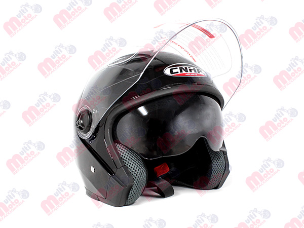 Casco Half Face double Visor