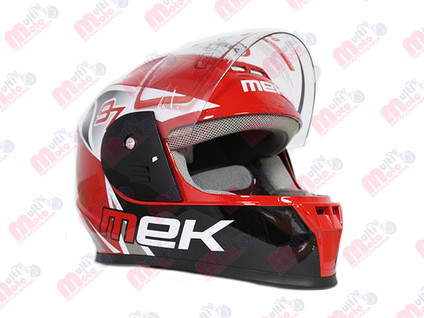 CASCO MEK R97 BLACK/RED