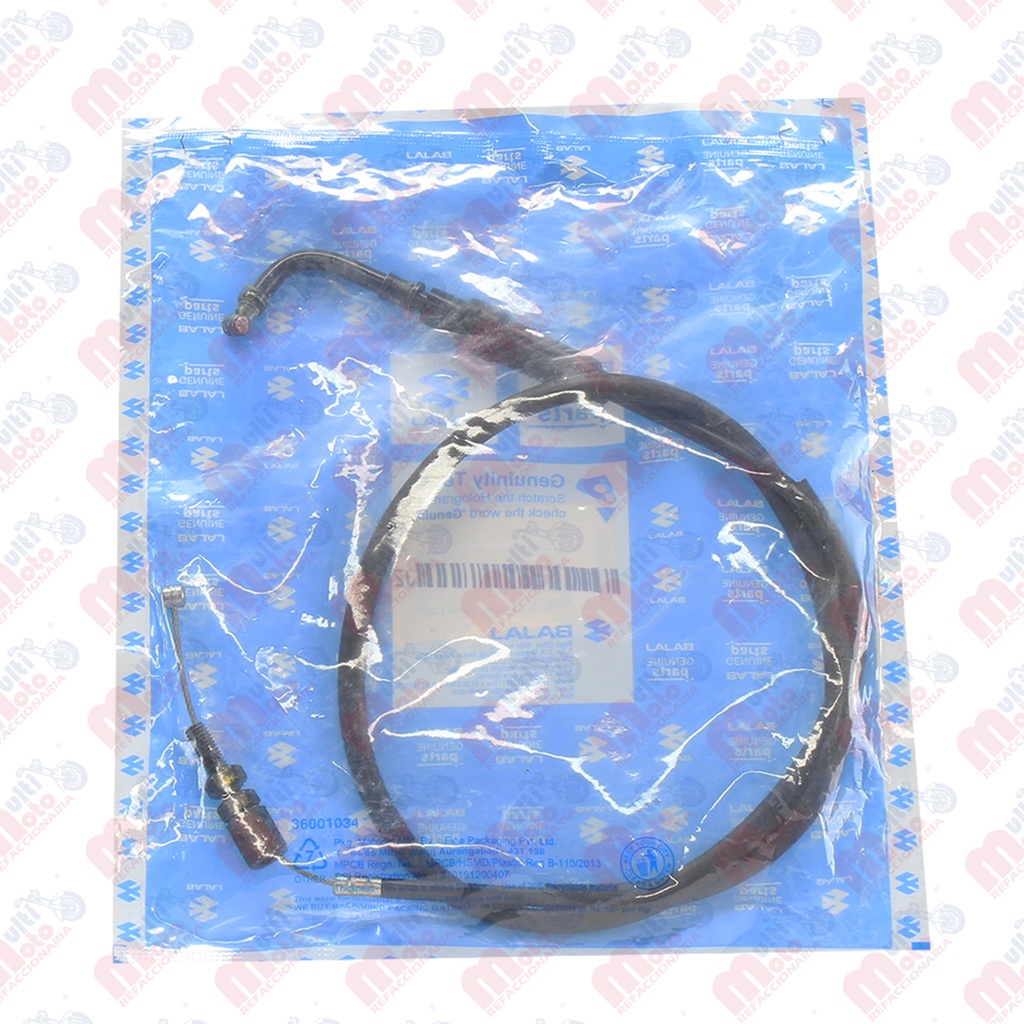 CHICOTE DE ACELERADOR COMPLETO BAJAJ DISC125ST, DISC150 S&amp;F