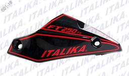 [F13011486] CUBIERTA INF SPOILER DER ROJO NEGRO FT250 TS 2018