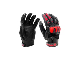 [0661787043217] GUANTE KOV PIEL DRAX NEGRO / ROJO M