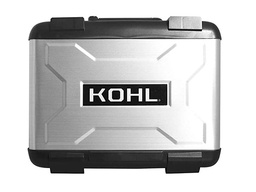 [5103-1108] BAUL TRASERO MOTOCICLETA KOHL K-40 NGO/PLA EXPANDIBLE 30/40 LTS