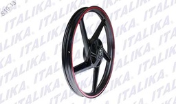 [F14030098] RIN DELANTERO NEGRO FILO ROJO FT150GTI