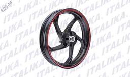 [F15030131] RIN TRAS NEGRO FILO ROJO RT200 SPITZER