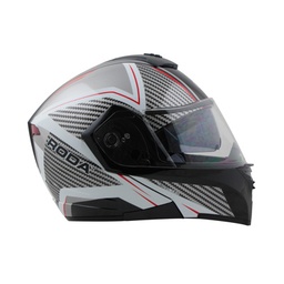 [80-5434-001] CASCO RODA LUMINAR NEGRO/BLANCO C/LED CARBON XL ABATIBLE SVS