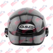 [CAS-7101-1013] CASCO 1/2 CACHUCHA ABS DE ALTO IMPACTO CALIDAD ISO MSD-301 NEGRO BRILLO