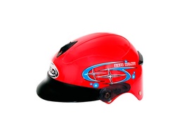 [CAS-7101-1960] CASCO NIÑO 1/2 ABS MSD-508 ESTRELLA ROJO