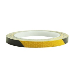 [37-5328-001] CINTA LUMINOSA REFLEJANTE NEGRO/AMARILLO RODA